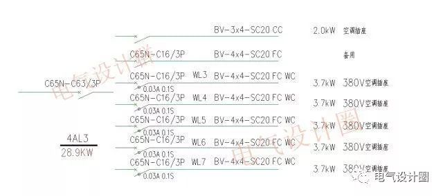 建筑電氣:總分配電箱系統(tǒng)圖學(xué)習(xí),非常完整的技術(shù)!