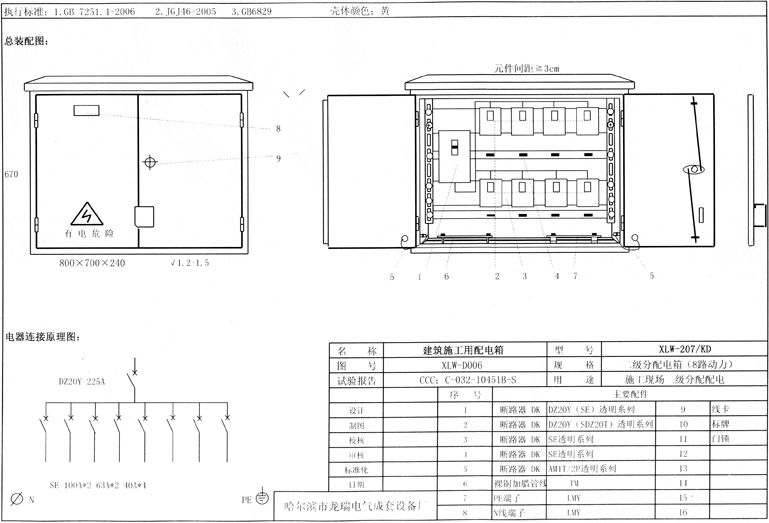 標準化示例|如何配置施工現場臨時用電配電箱(機柜)?